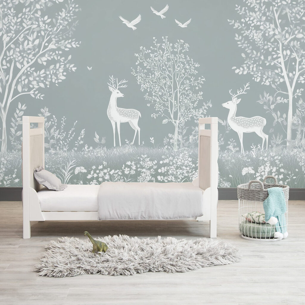 Cervi bianchi nel bosco — ambiente 3