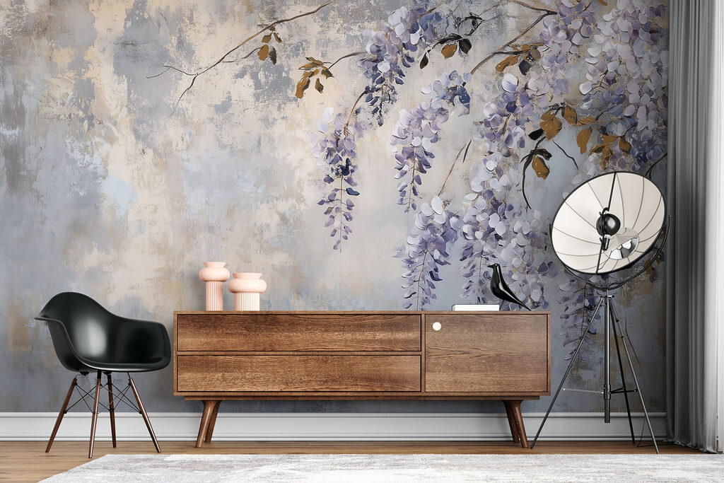 Fiori viola su patina — ambiente 5