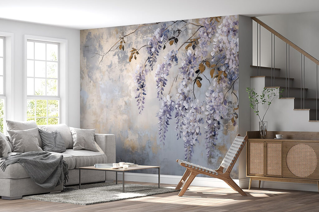 Fiori viola su patina — ambiente 6