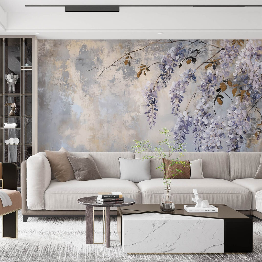 Fiori viola su patina — ambiente 7