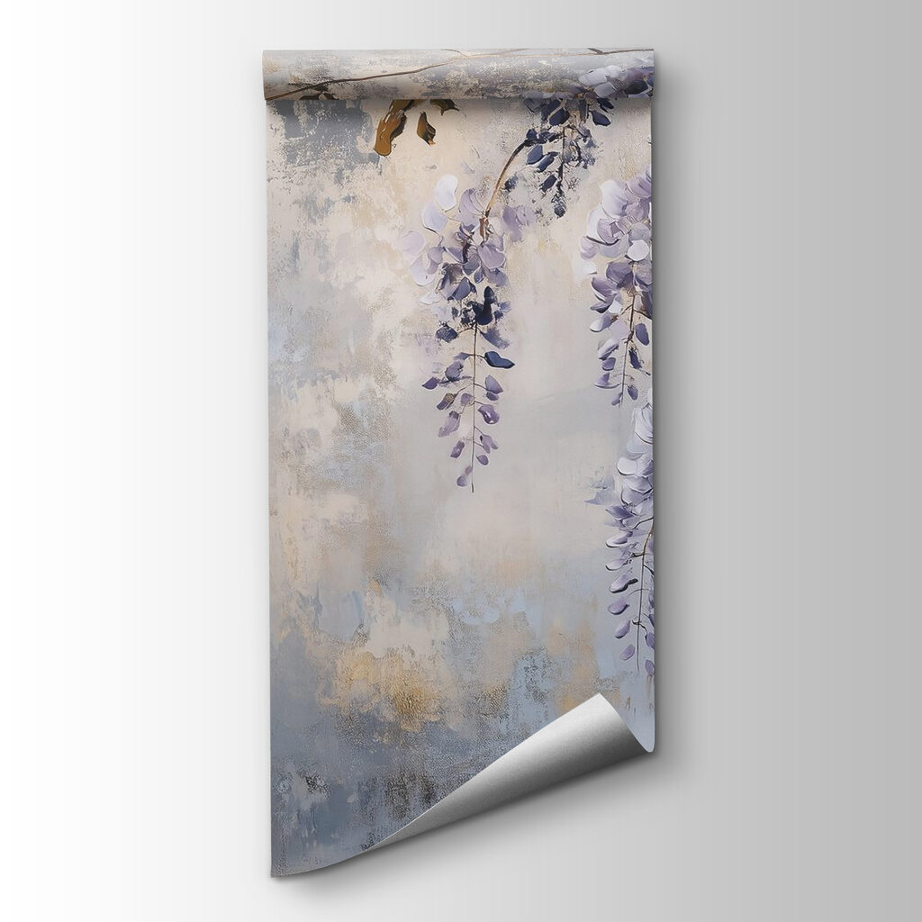 Fiori viola su patina — vista del prodotto