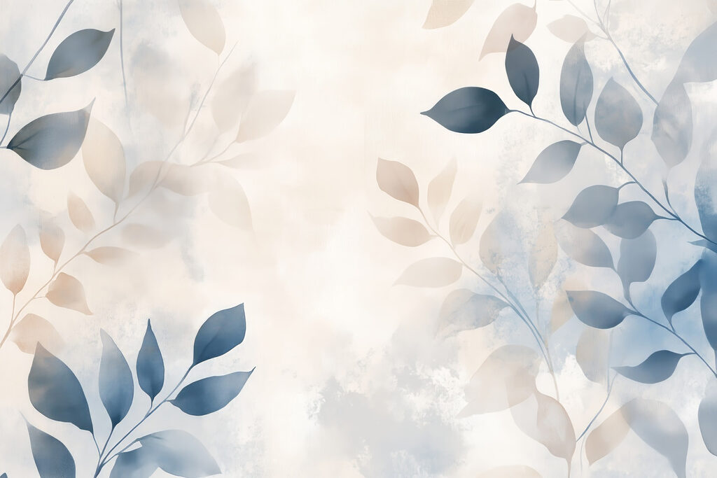 Rami blu nella foschia — design completo