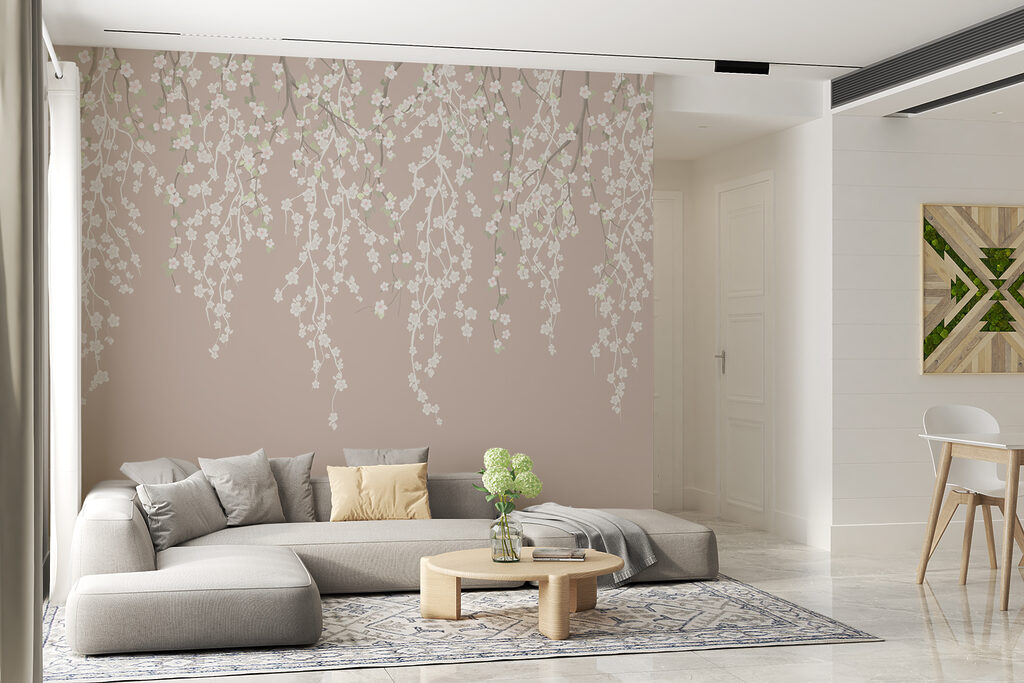 Foglie appese, grigio blu — ambiente 5