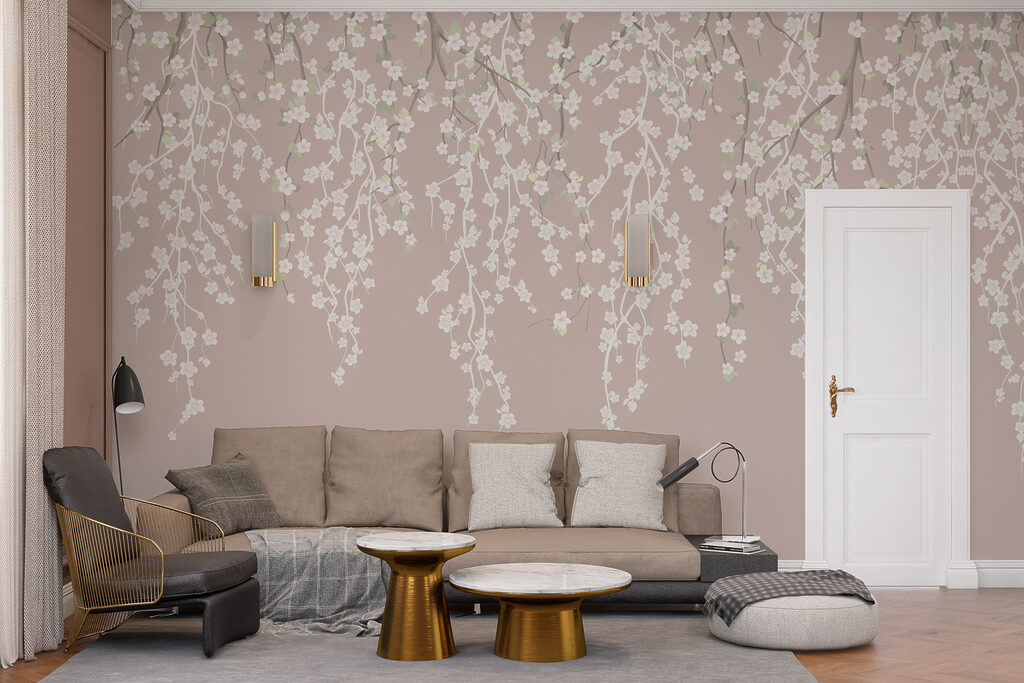Foglie appese, grigio blu — ambiente 6