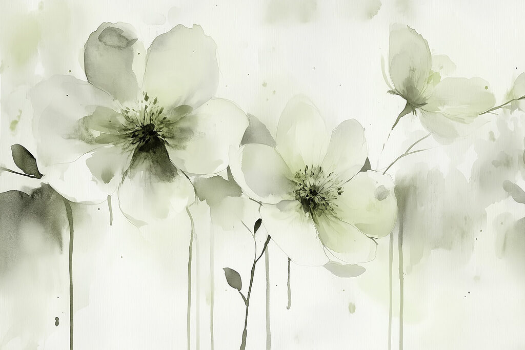 Petali arricciati e ombre — design completo