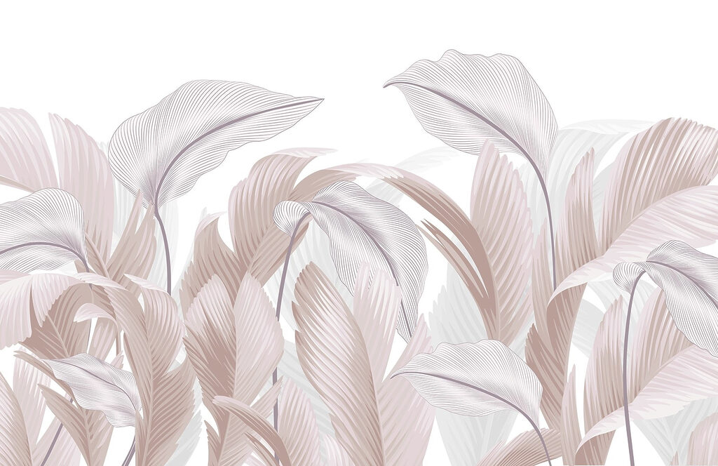 Foglie con nervature fini — design completo