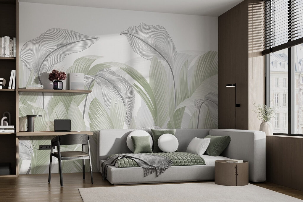Foglie con nervature fini — ambiente 1