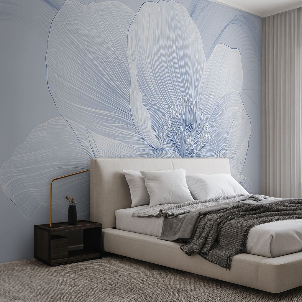 Fiore bianco delicato in un ambiente