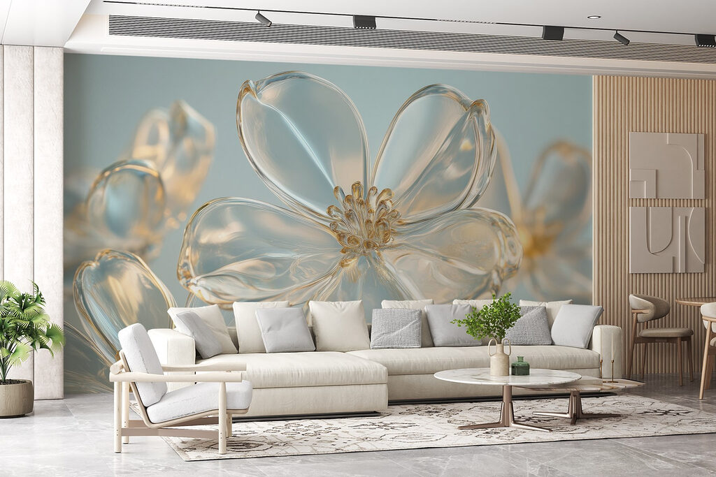 Fiori dai bordi dorati — ambiente 3