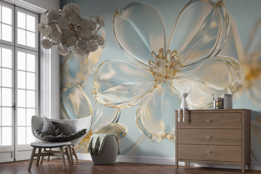 Fiori dai bordi dorati — ambiente 5