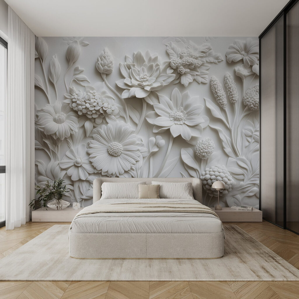 Fiori bianchi fitti — ambiente 3