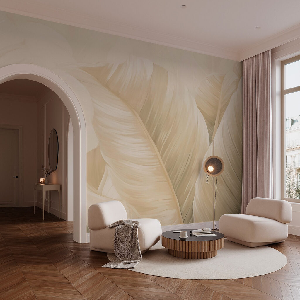 Foglia chiara da vicino — ambiente 2