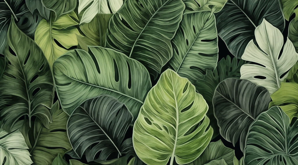 Foglie di monstera — design completo