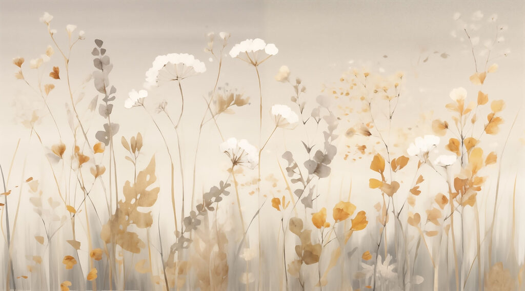 Prato di fiori dorati — design completo