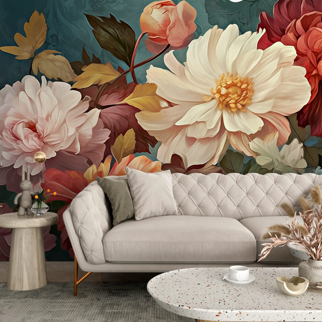 Fiori crema su petrolio — ambiente 2