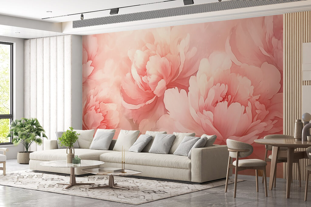 Fiori rosa nella foschia — ambiente 1