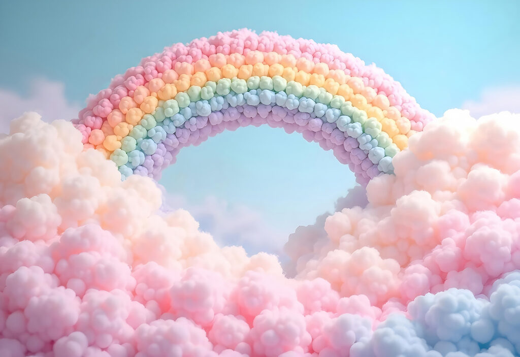 Arcobaleno di piccole sfere — design completo