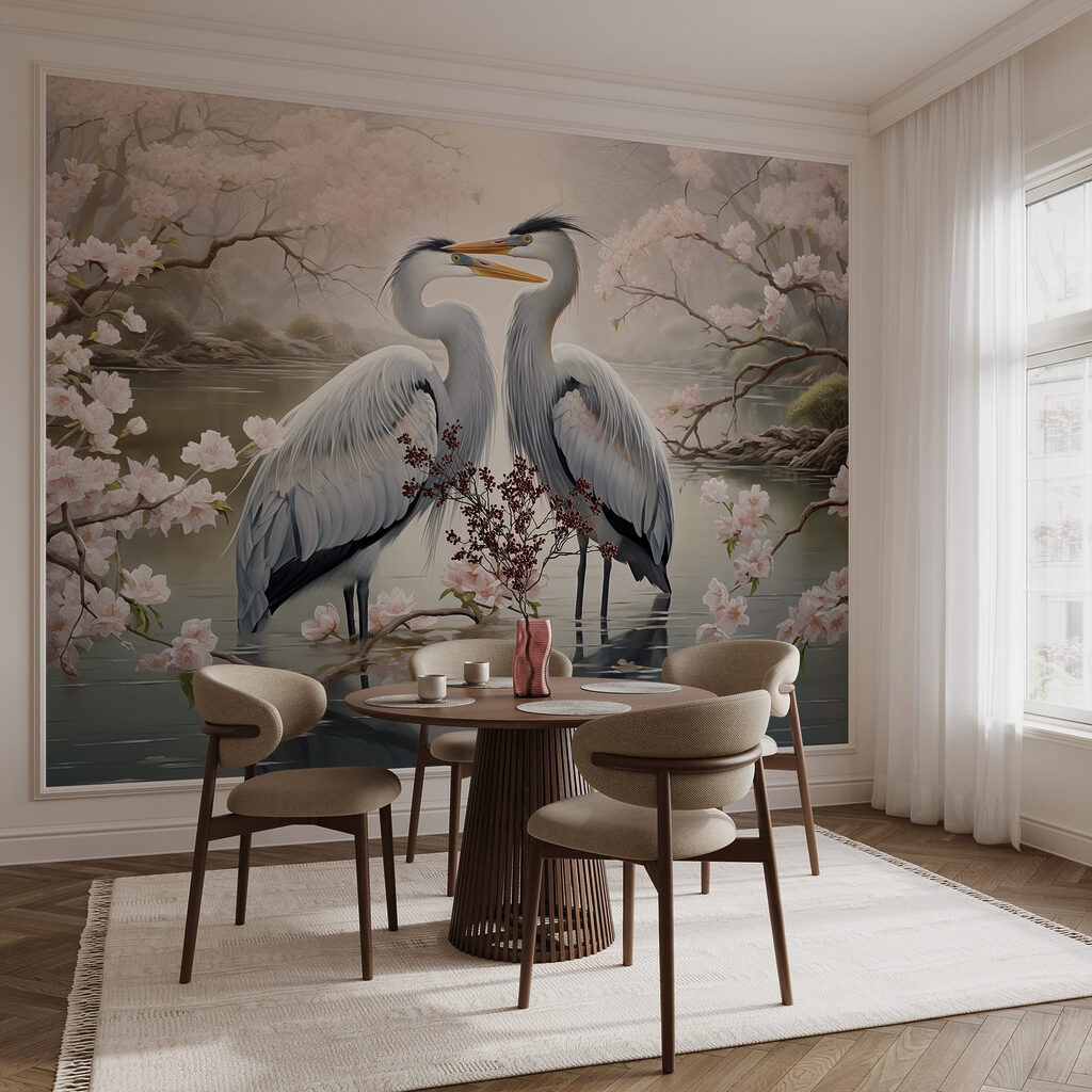 Aironi tra i fiori — ambiente 3