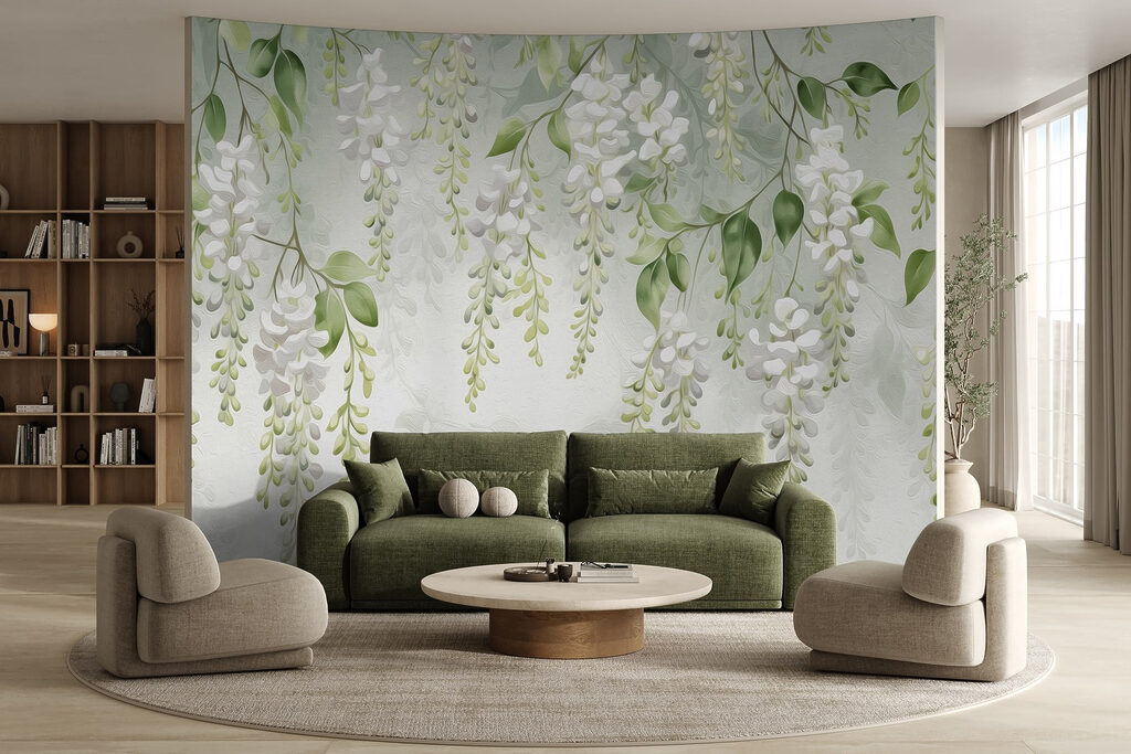 Grappoli bianchi appesi — ambiente 3
