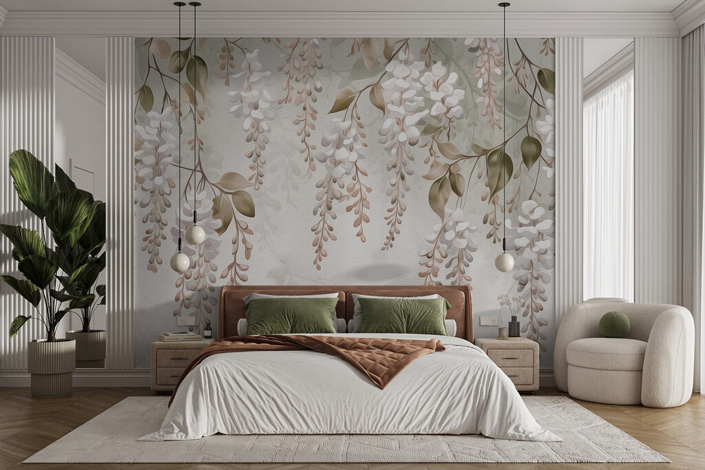 Grappoli bianchi appesi — ambiente 1