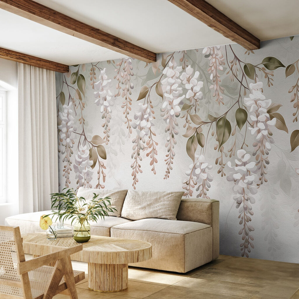 Grappoli bianchi appesi — ambiente 3