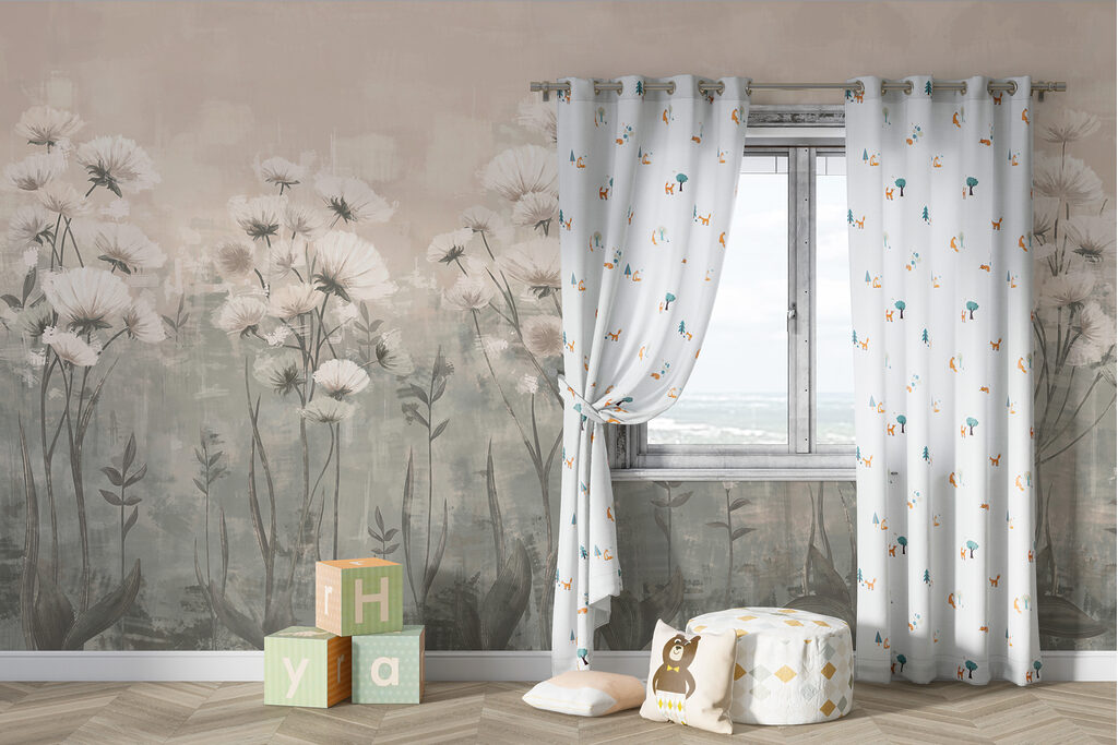 Fiori bianchi nella foschia — ambiente 1