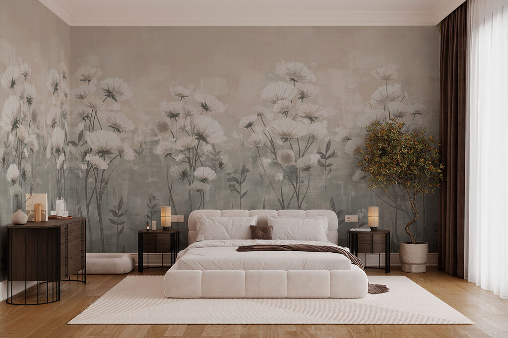 Fiori bianchi nella foschia — ambiente 2