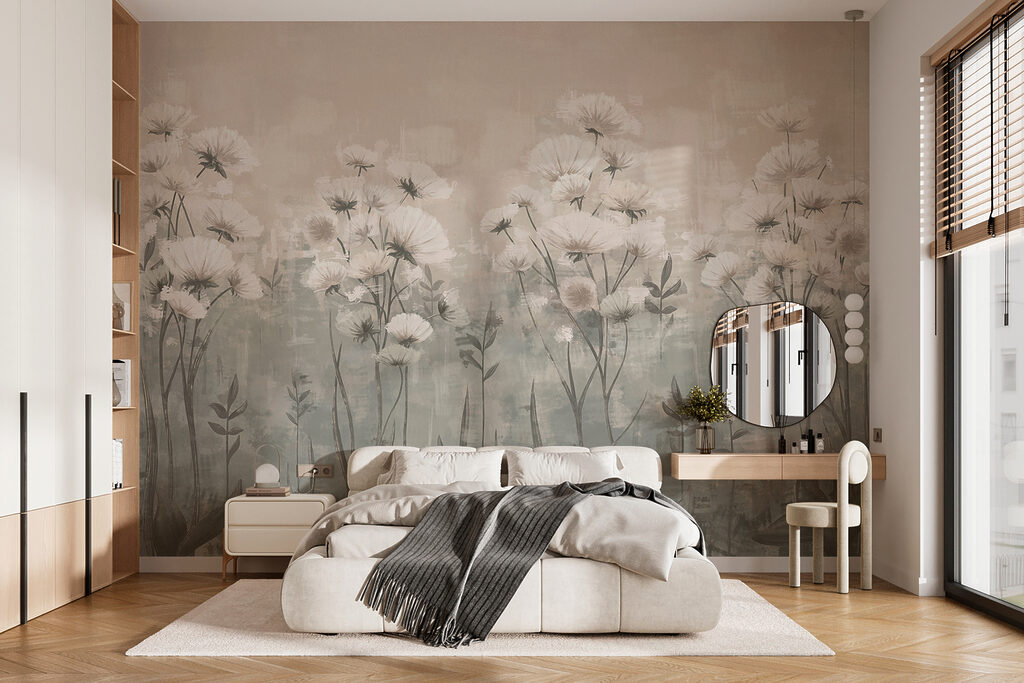 Fiori bianchi nella foschia — ambiente 3