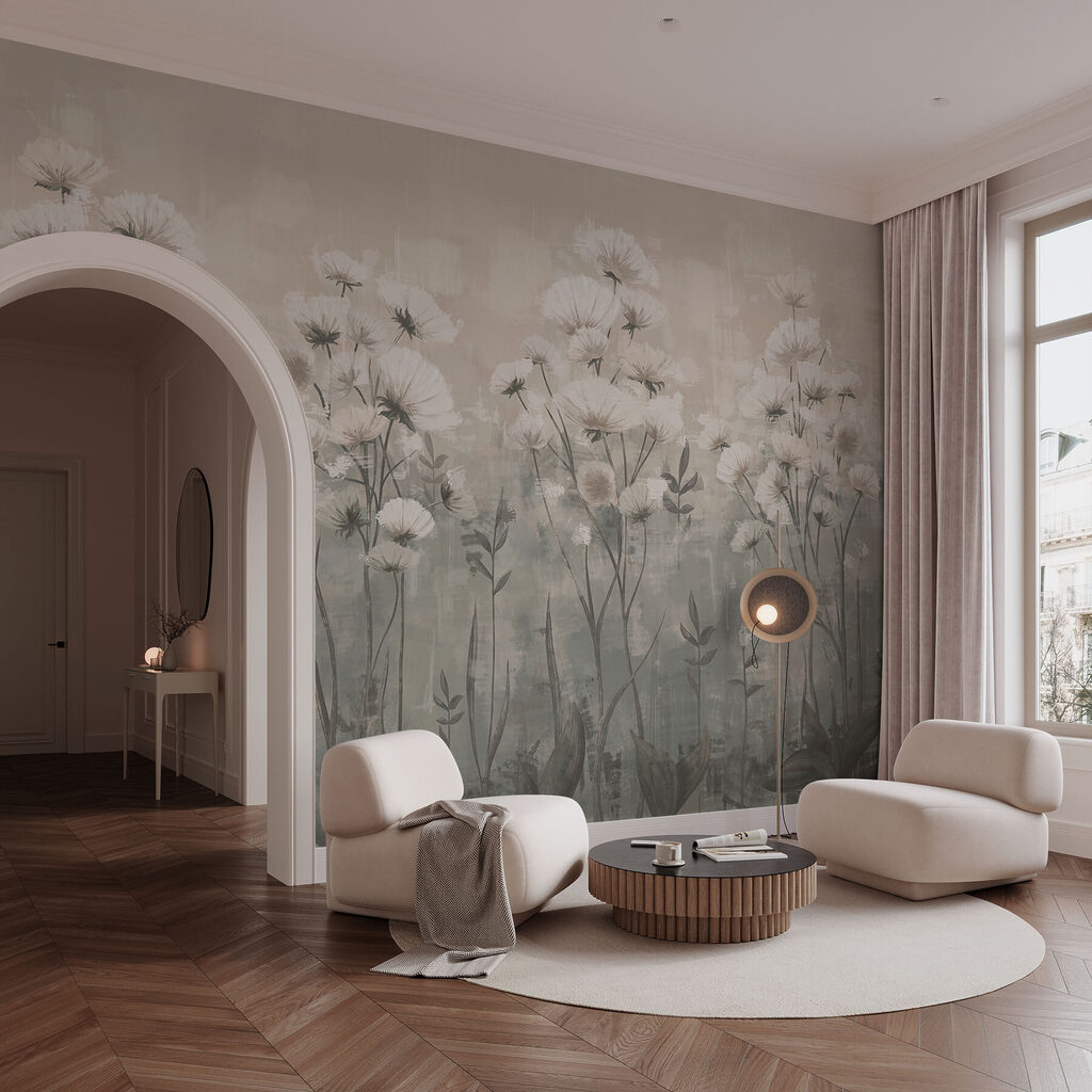 Fiori bianchi nella foschia — ambiente 4