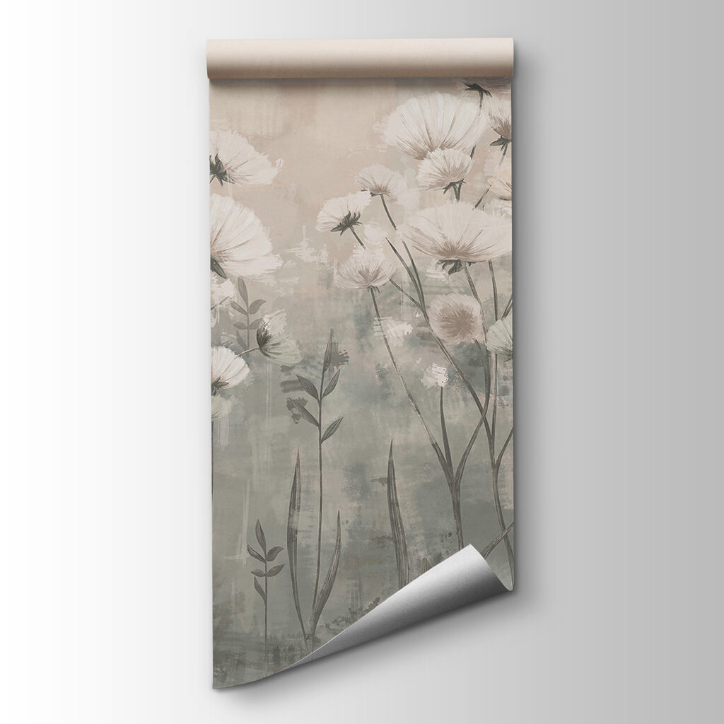 Fiori bianchi nella foschia — vista del prodotto