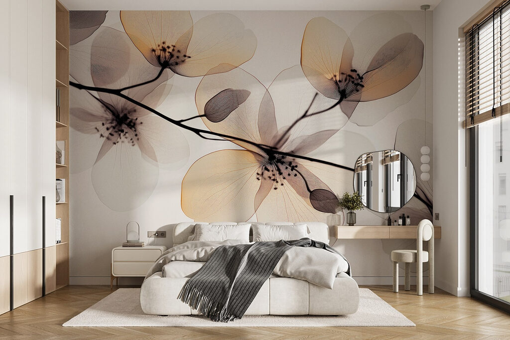 Fiori trasparenti sui rami — ambiente 1