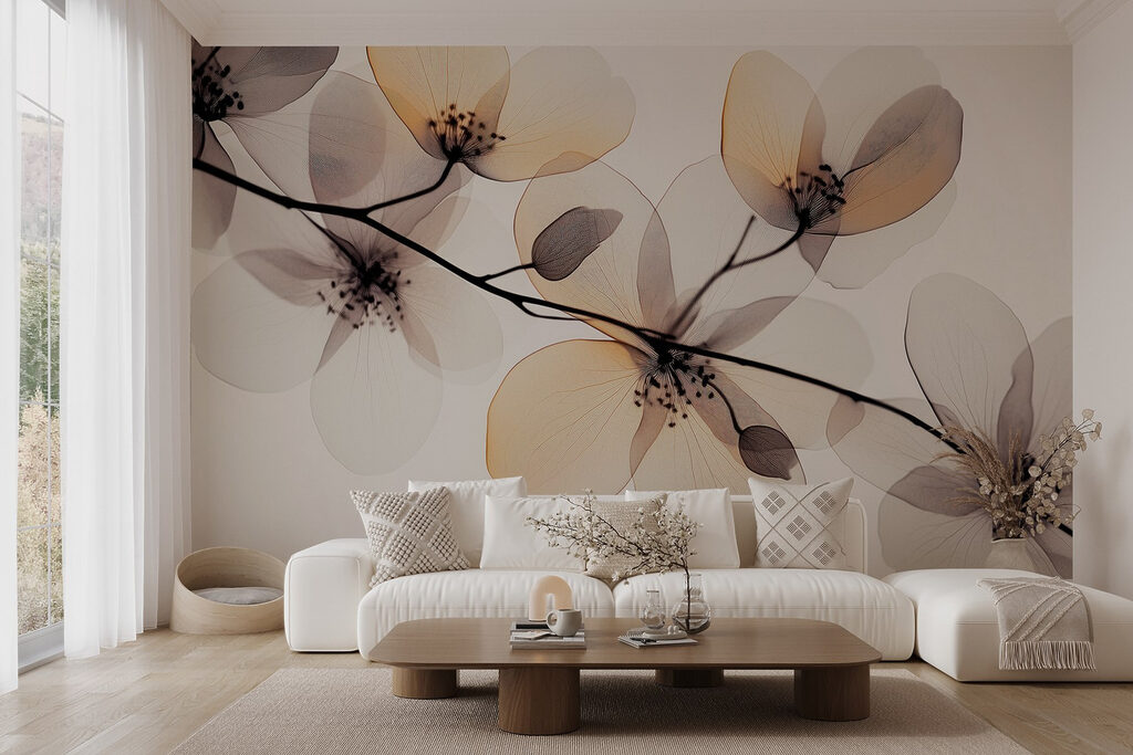 Fiori trasparenti sui rami — ambiente 3