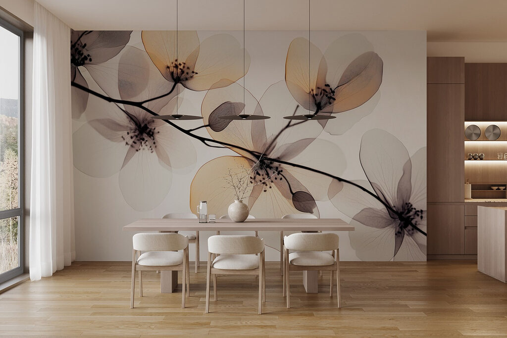 Fiori trasparenti sui rami — ambiente 5