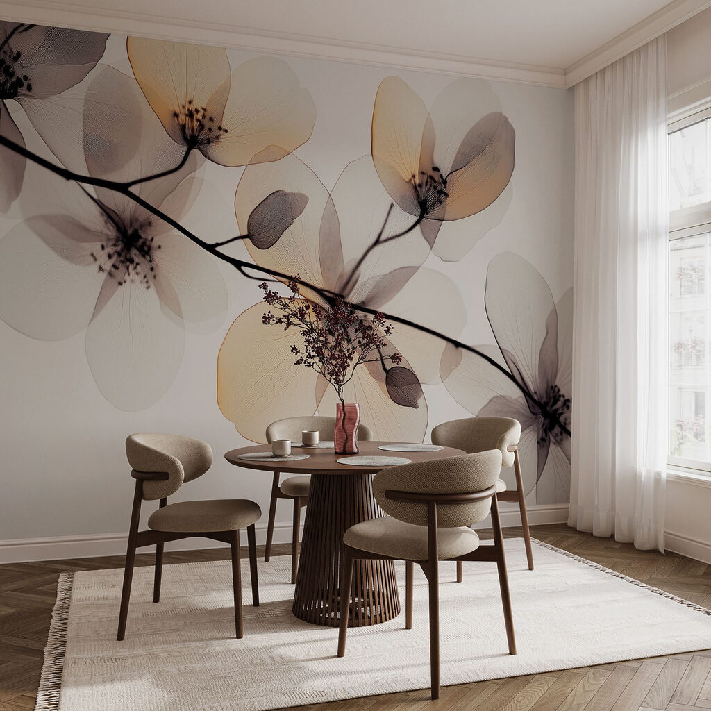 Fiori trasparenti sui rami — ambiente 6