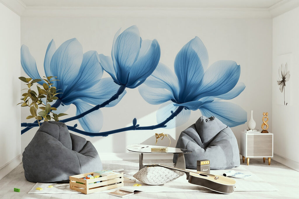 Magnolie blu sui rami — ambiente 3