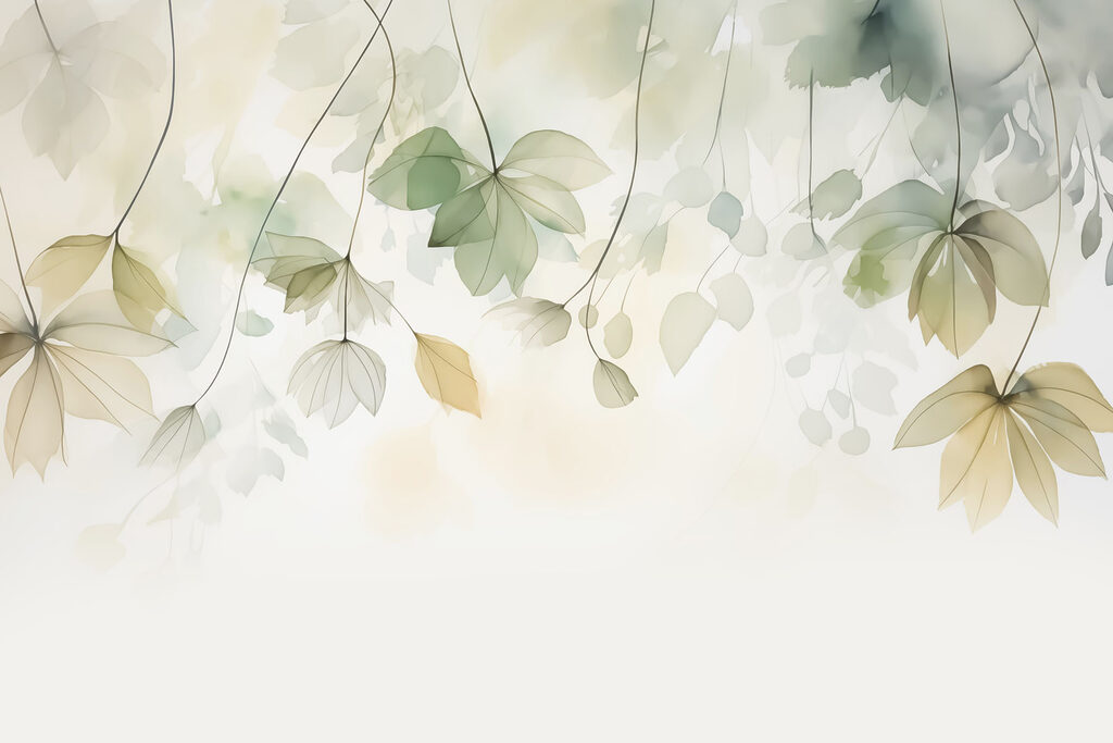 Veli di foglie verdi — design completo