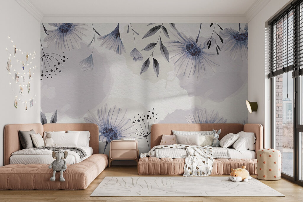 Fiori in cornice rosa — ambiente 2