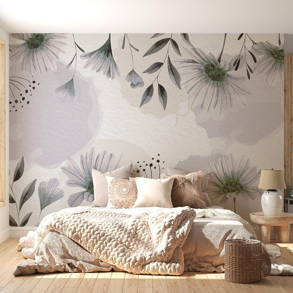 Fiori in cornice rosa — ambiente 1