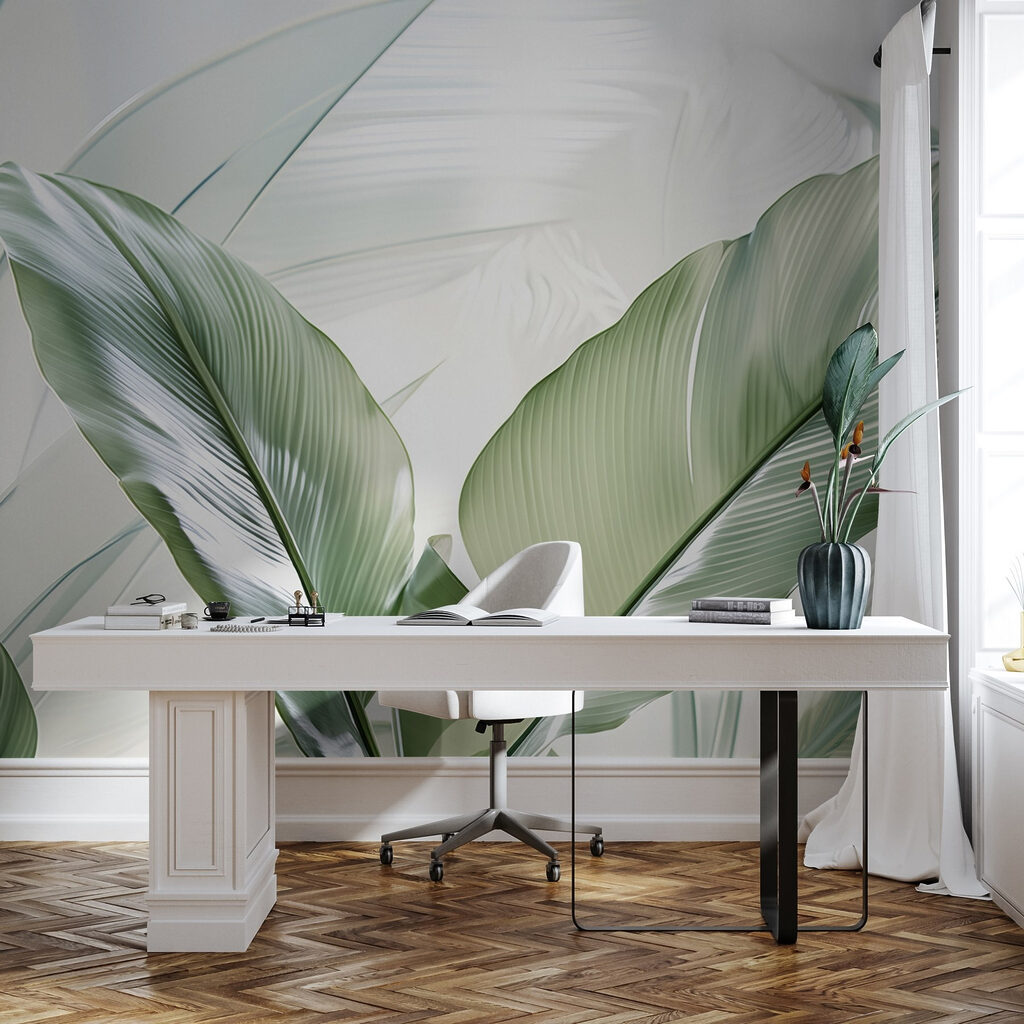 Foglie verdi controluce — ambiente 2