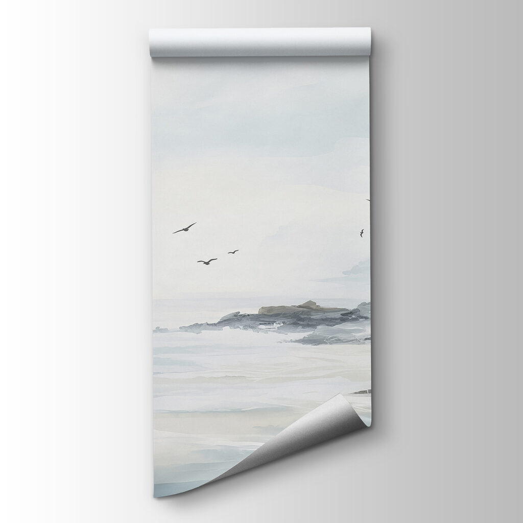 Costa nella foschia azzurra — vista del prodotto