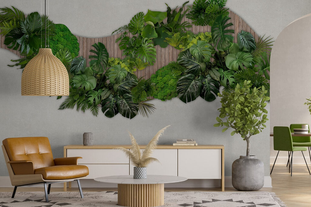Onda di foglie tropicali — ambiente 2