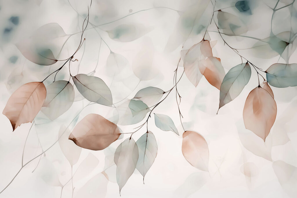 Rametti con foglie trasparenti — design completo