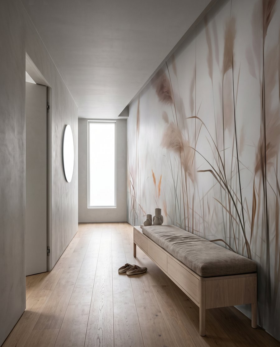Pennacchi bruni nella nebbia — ambiente 7