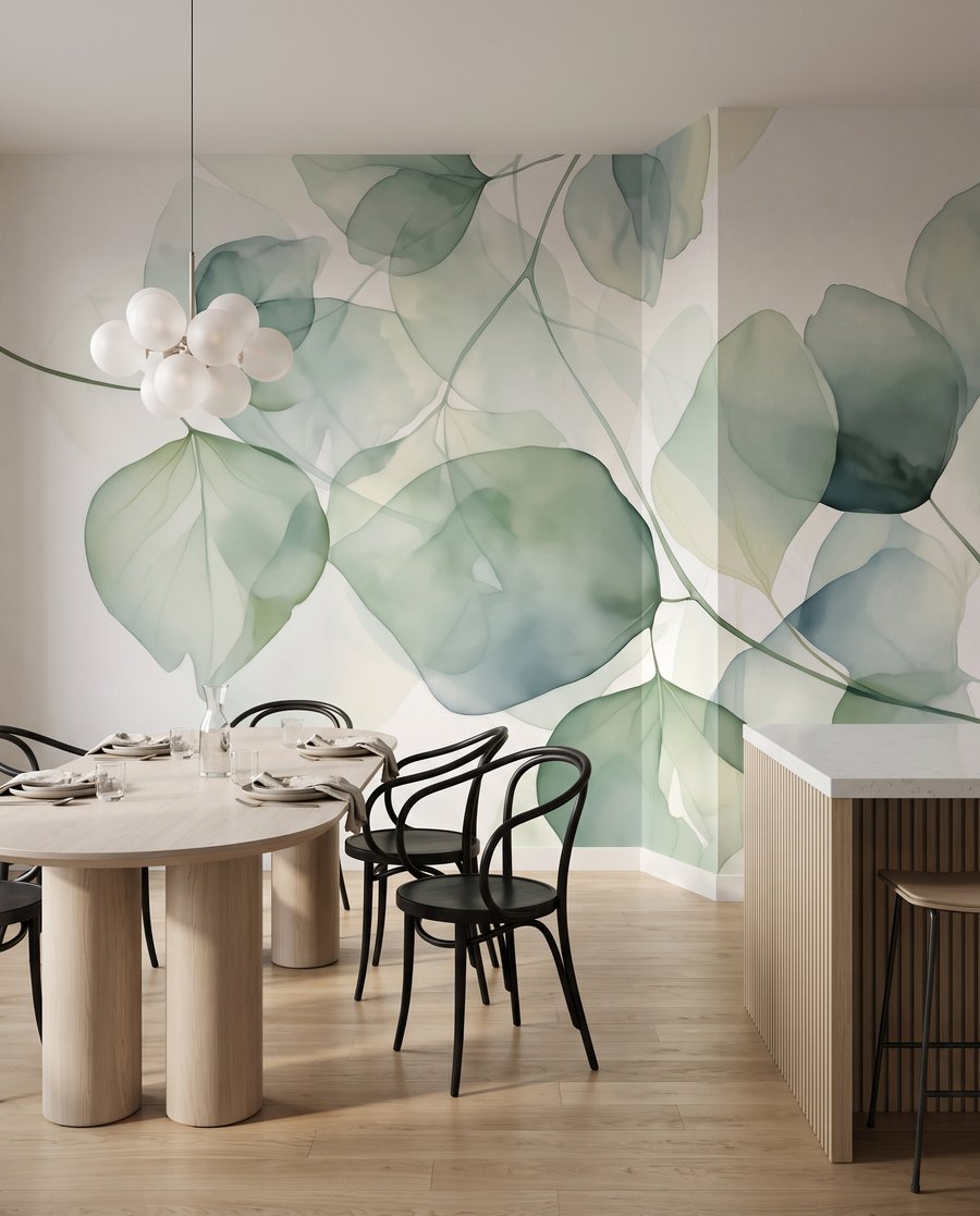 Foglie tonde trasparenti — ambiente 6
