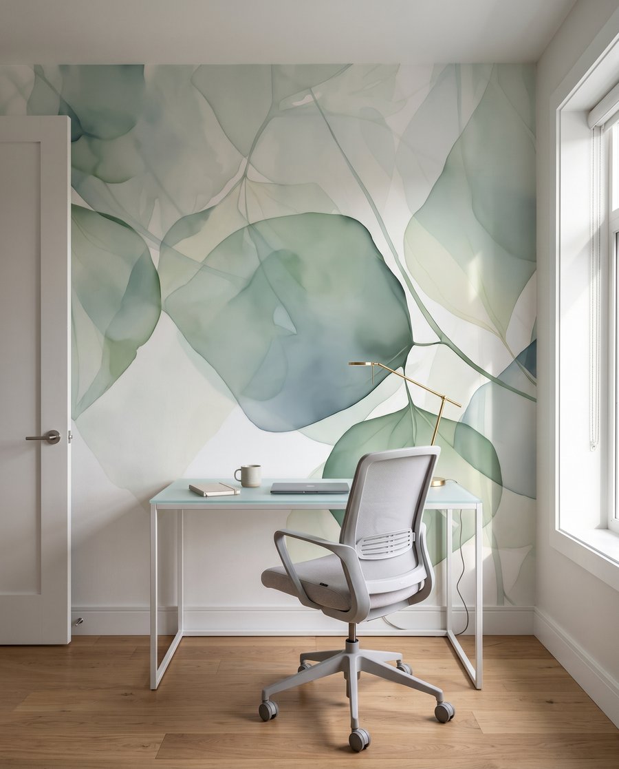 Foglie tonde trasparenti — ambiente 8