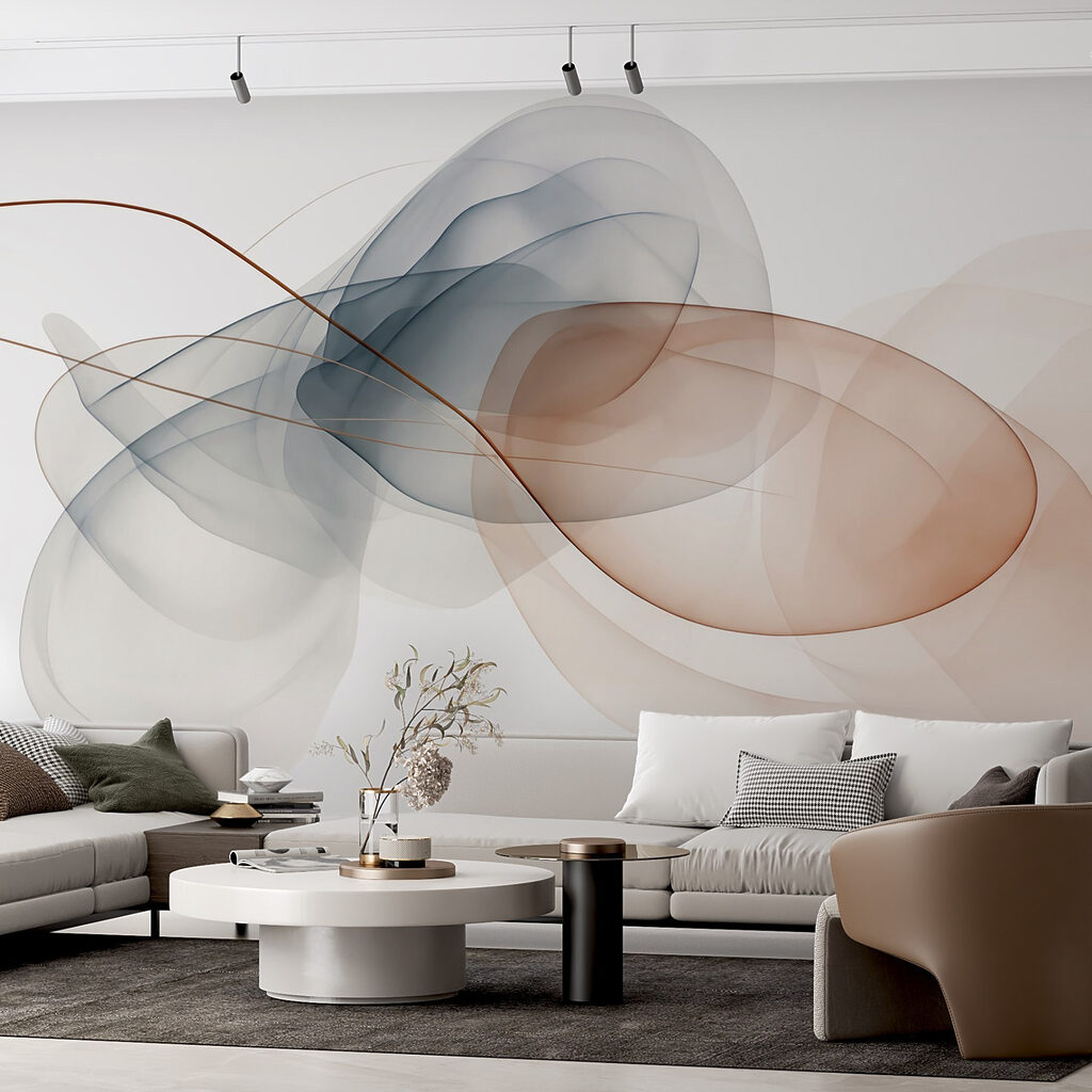 Curve trasparenti in beige — ambiente 1