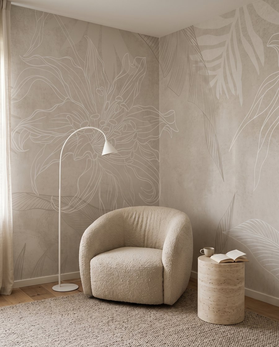 Foglie tropicali sfumate — ambiente 1