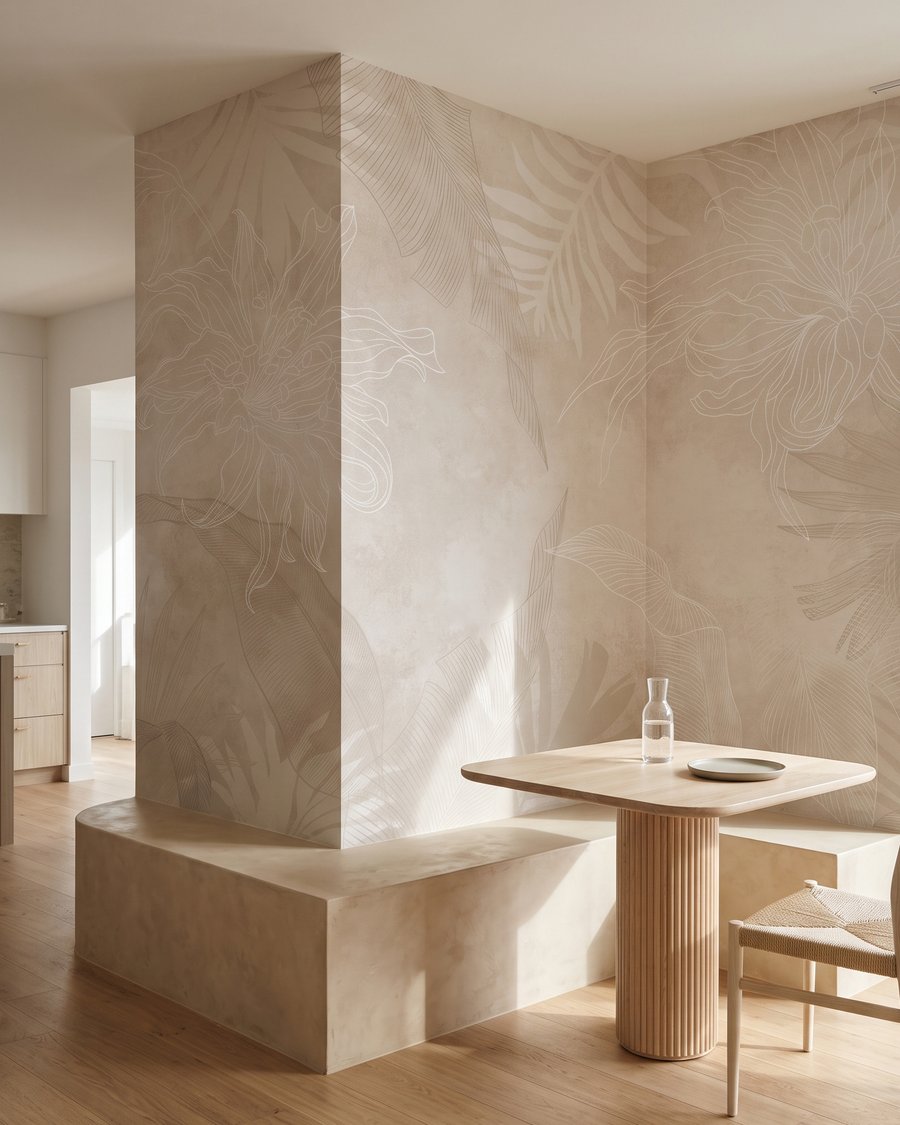 Foglie tropicali sfumate — ambiente 8