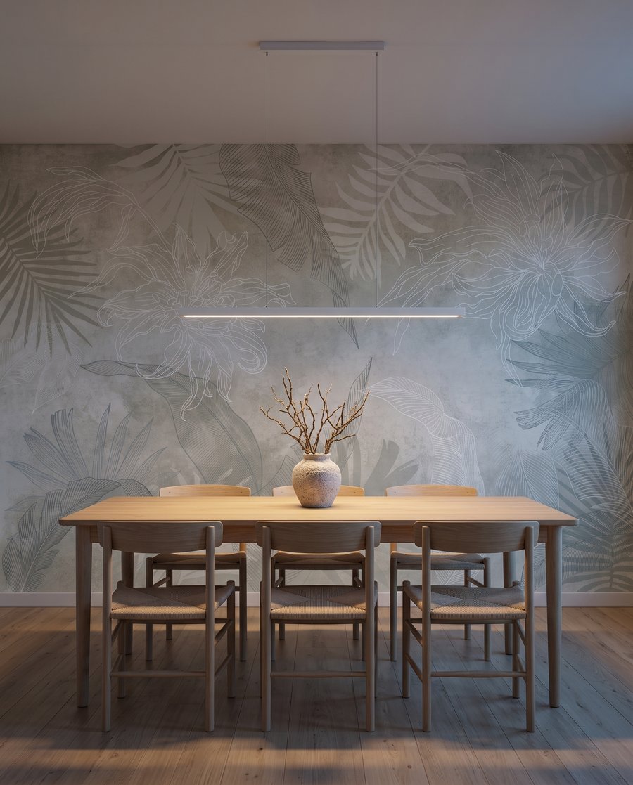 Foglie tropicali sfumate — ambiente 7