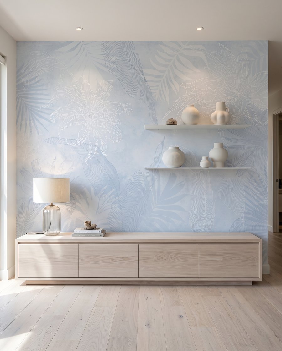 Foglie tropicali sfumate — ambiente 1
